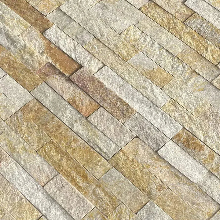autumn sparkle split-face tiles