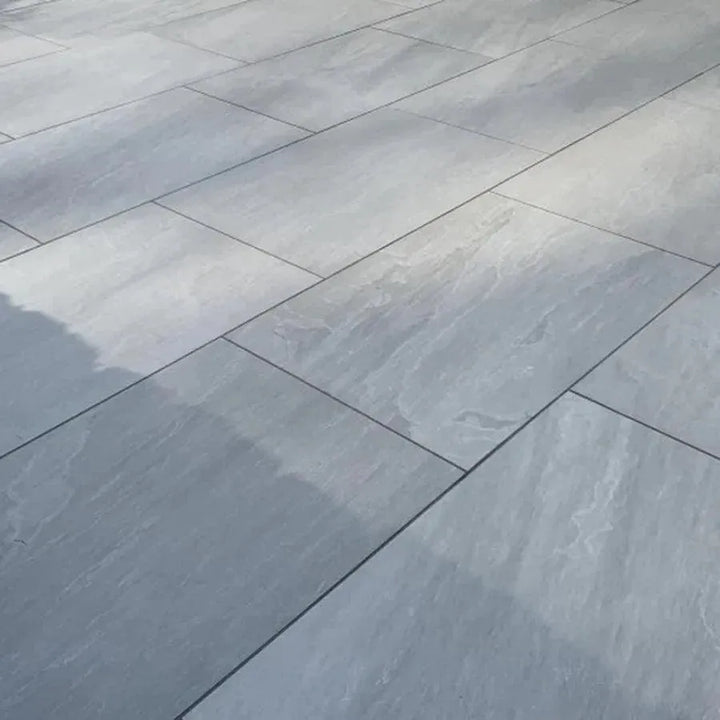 Kandla grey porcelain paving slabs