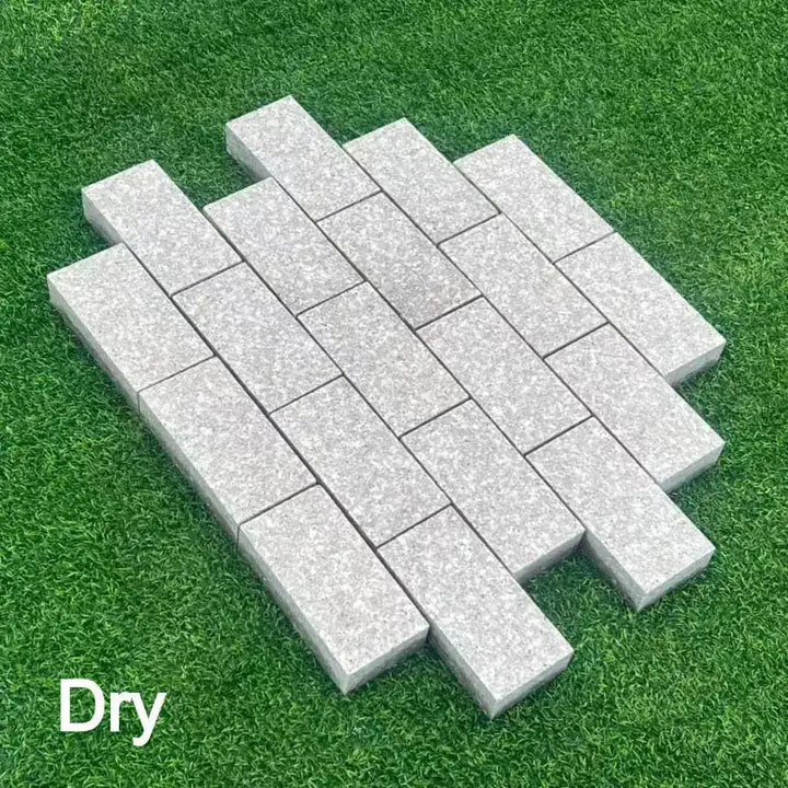 Sawn Granite Setts Rose Pink Flamed 200x100x50 – paving-slabs-ie