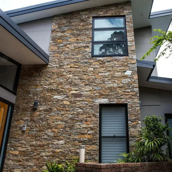 Autumn gold Z stone wall cladding