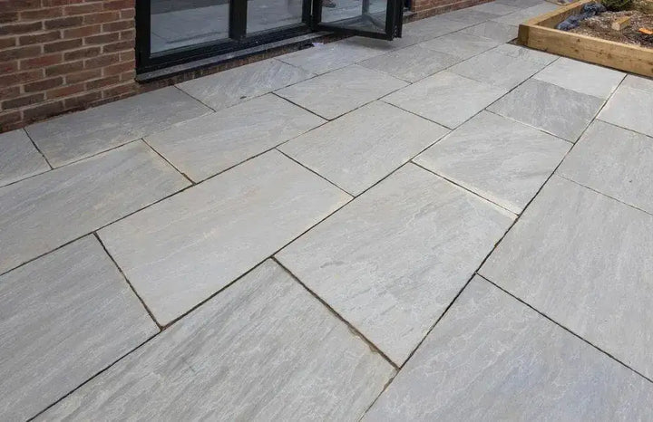Kandla grey sandstone paving