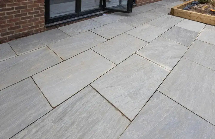 grey sandstone pavi