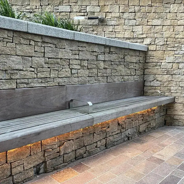 yellow stone cladding Zclad tier panels