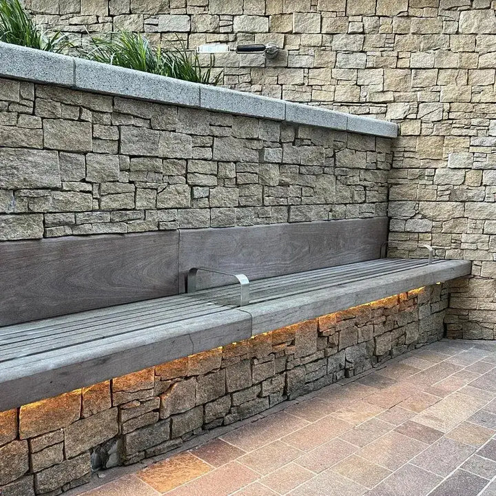 yellow stone cladding Zclad tier panels